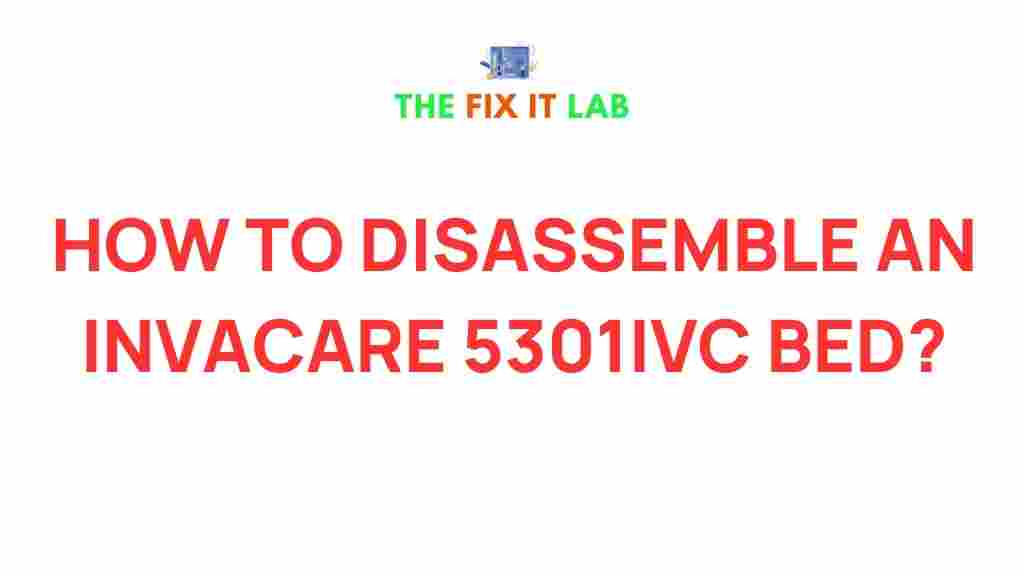disassemble-invacare-5301ivc-bed