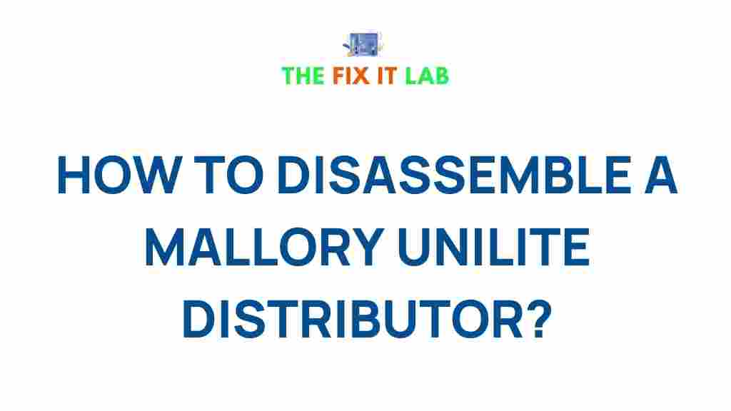mallory-unilite-distributor-disassemble