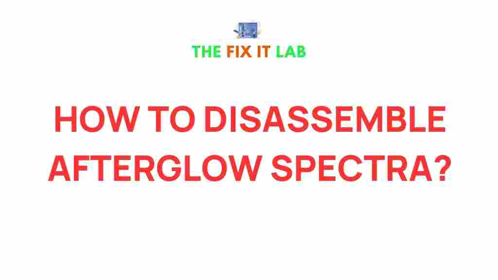 disassemble-afterglow-spectra