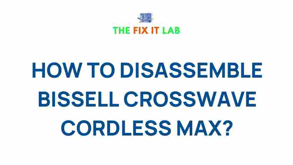 bissell-crosswave-disassembly