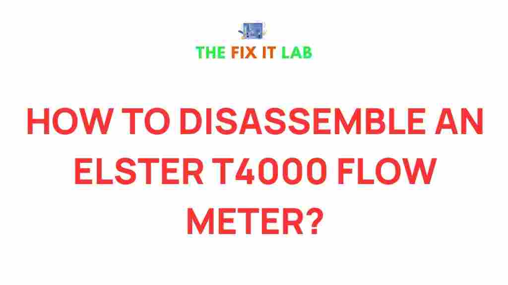 disassemble-elster-t4000-flow-meter